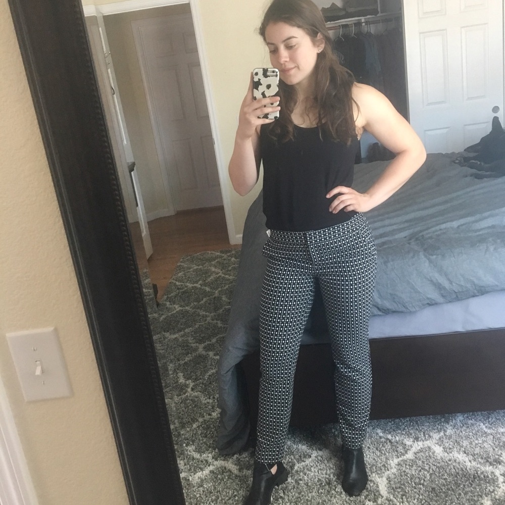 Express Patterned Dress Pants
